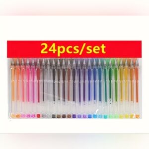 NEW 24-Piece Colorful Glittet Gel Pen Set